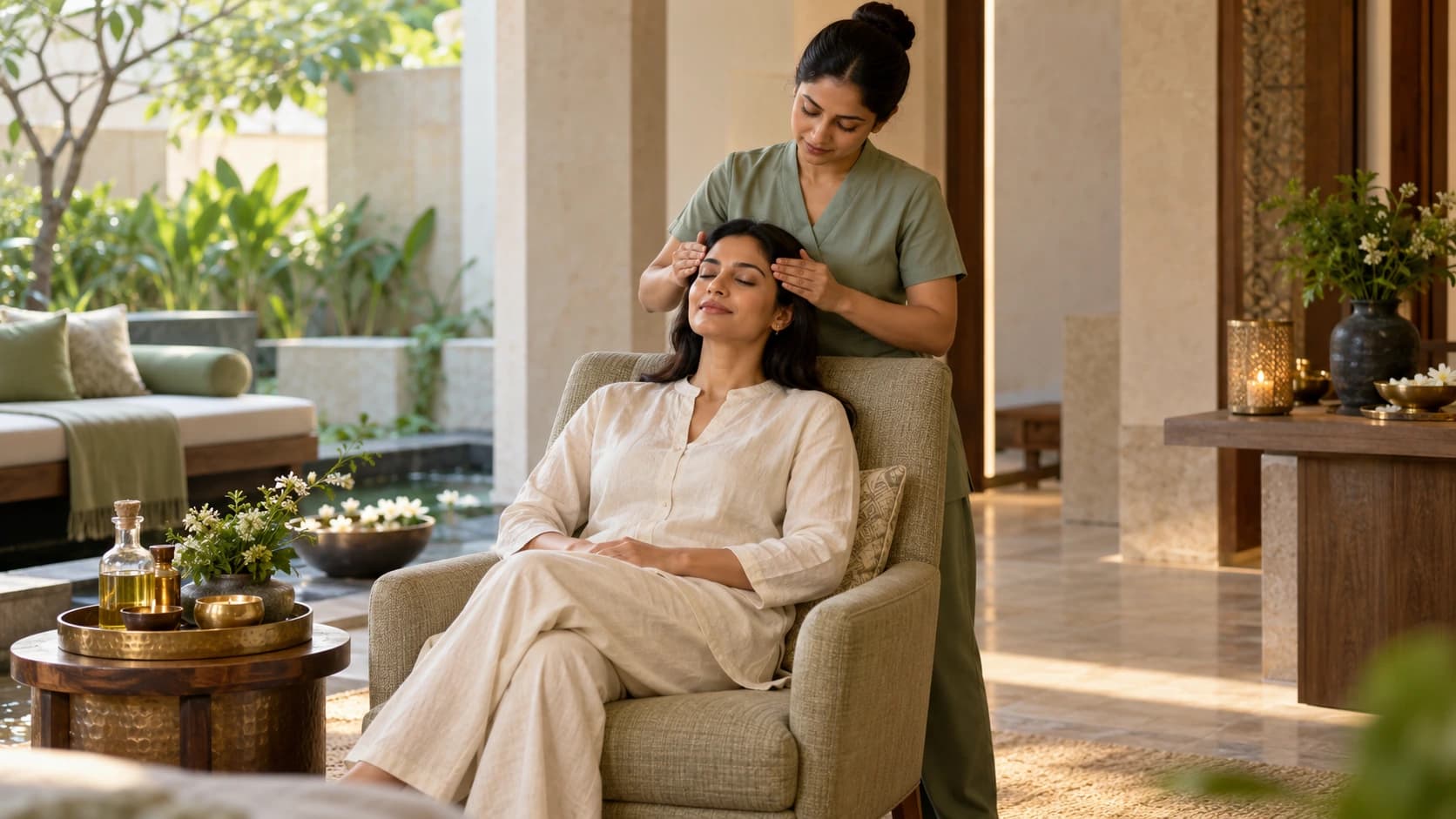 Salon & Spa setting for a fictional business demonstration