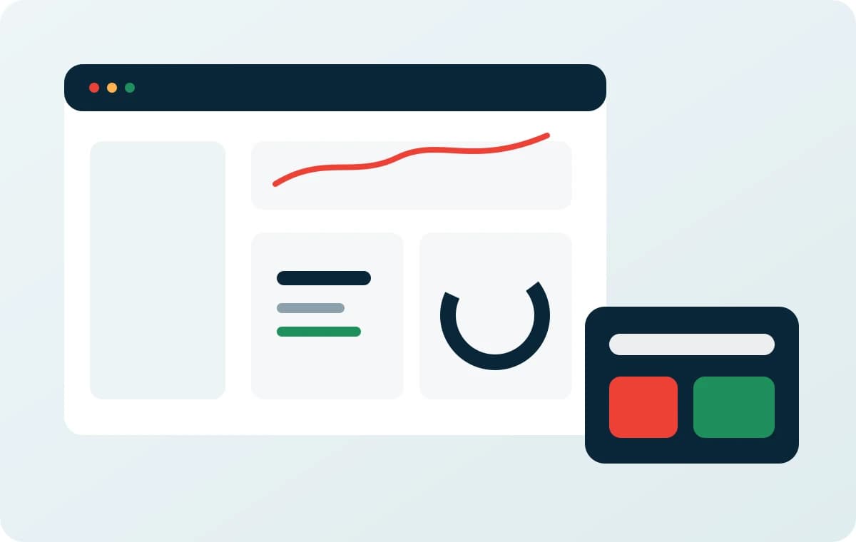 Publishing workflow and owned audience concept visual