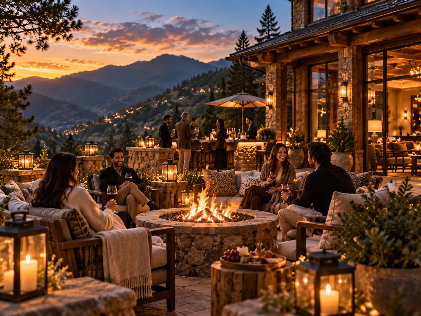 Mountain stay experience concept