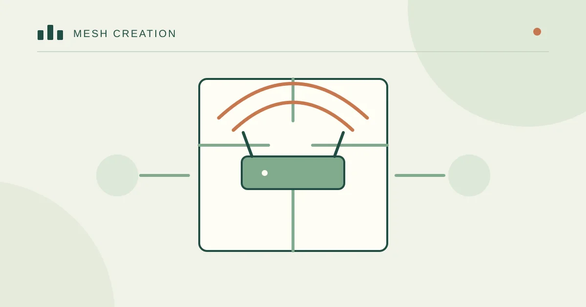 Generic Wi-Fi routers and a small-office floor plan, not photographs of the compared products